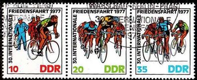 Germany DDR [1977] MiNr 2216-18 WZd346 ( O/ used ) Sport