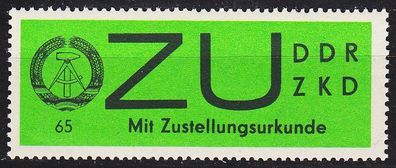 Germany DDR [Dienst ZU] MiNr 0002 x ( * */ mnh )