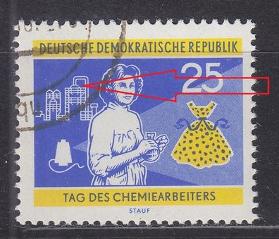 Germany DDR [1960] MiNr 0803 F42 ( O/ used ) Plattenfehler