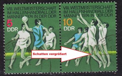 Germany DDR [1974] MiNr 1928-30 F23, I WZd296 ( OO/ used ) [01] Sport Plattenfehler