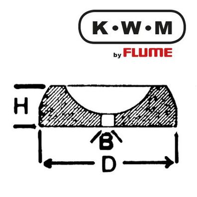 KWM-Einpresslager Messing C316, B 0,25-H 0,53-D 1,22 mm