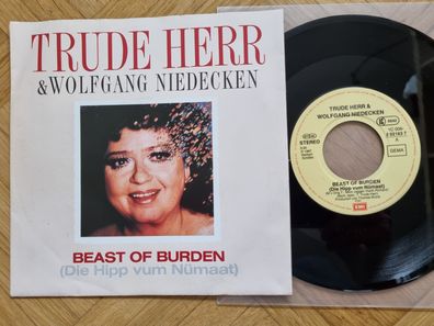 Trude Herr & Wolfgang Niedecken - Beast of burden/ Die Hipp vum Nümaat 7''