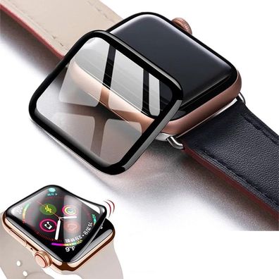 Apple Watch Full Cover-3D-Temperglas für Serie 5 4 3 2 1 Glas Displayschutzfolie