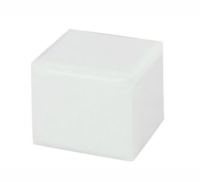 Pouf Würfel-Hocker in Creme