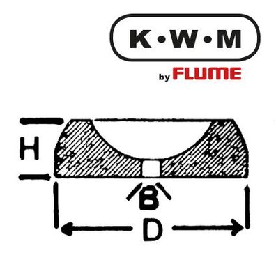 KWM by FLUME KWM-Einpresslager Messing KL288, B 0,95-H 0,80-D 1,42 mm