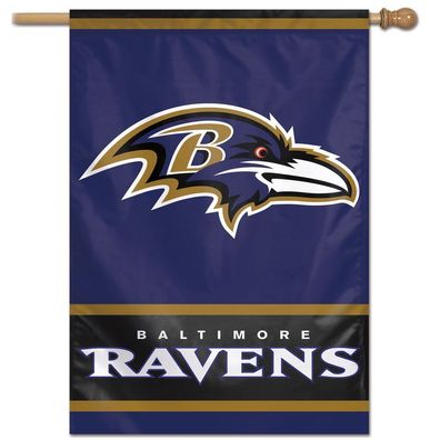 NFL Baltimore Ravens Vertical Flag Banner Fahne Flagge Wincraft 101x71cm