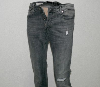 Jack & Jones Glenn ORG AM 574 Herren Stretch Jeans Slim Fit W 32 36 L 32 34 Grau