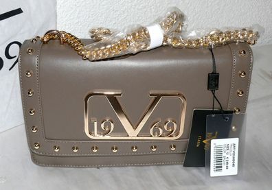 Versace VI20AI0040 Tracolla 19V69 Italia Leder Damen Schulter Tasche Braun Gold