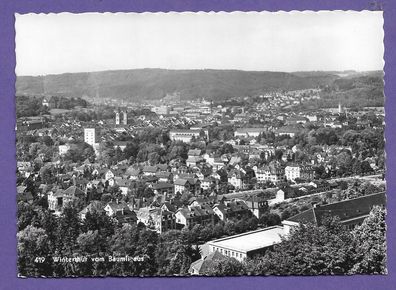 Postkarte Schweiz Winterthur vom Bäumli aus Teilansicht unbenutzt