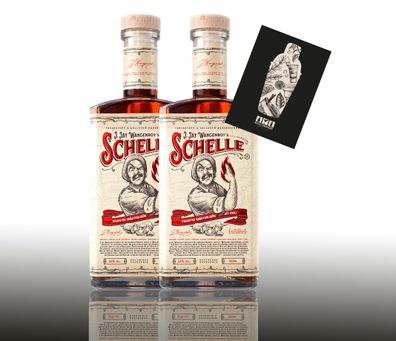 Die Schelle 2x 0,5L (33% Vol) 2er Set Pikanter Kräuterlikör mit Chili