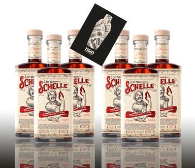 Die Schelle 6x 0,5L (33% Vol) 6er Set Pikanter Kräuterlikör mit Chili