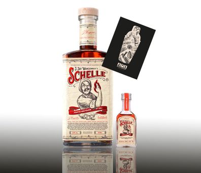 Die Schelle 0,5L (33% Vol) + 1x Schelle Miniatur 4cl GRATIS - Pikanter Kräuterl