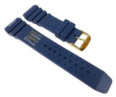 Silikon Sport Ersatzband Uhrenarmband Silikon Band Blau 22331G