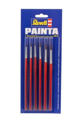Revell Zubehör 29621 - Pinsel Set Painta Standard, 6 Größen 00-4, geblistert
