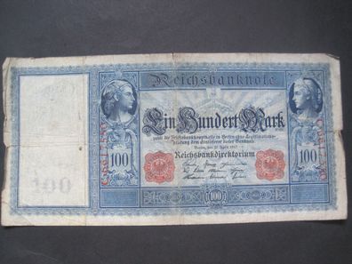 Deutsches Reich Reichsbanknote 100 Mark 1910 roter Siegel (GB 714)