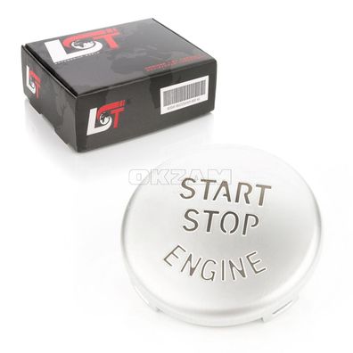 Start Stop Engine Knopf Abdeckung silber für BMW 1er 3er 5er X1 Z4 E-Serie