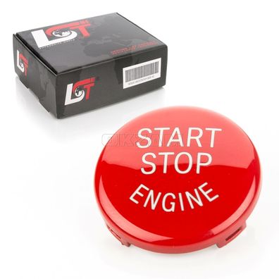 Start Stop Engine Knopf Abdeckung rot für BMW 1er 3er 5er X1 Z4 E-Serie
