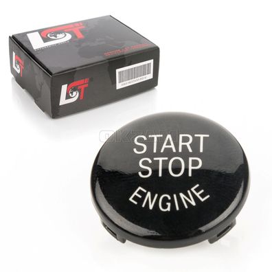 Start Stop Engine Knopf Abdeckung schwarz für BMW 1er 3er 5er X1 Z4 E-Serie