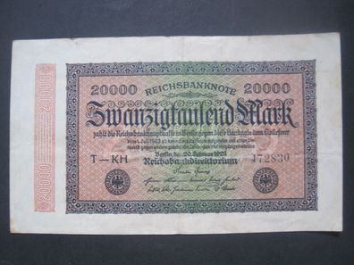 Deutsches Reich Reichsbanknote 20000 Mark 1923 (GB 506)