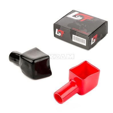 Batteriepol Abdeckung Set rot schwarz für Brixton DERBI DUCATI ERING FKM