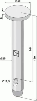Steckbolzen 14-P-7013