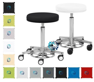 Mayer Rollhocker myPROFI hoch 1396 Maxi-Teller-Sitz + Fußauslöser - Praxis, Salon