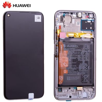 Original Huawei P40 Lite LCD Display Touch Screen Bildschirm Rahmen mit Akku Breat...
