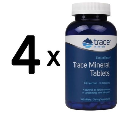 4 x Trace Mineral Tablet - 90 tabs