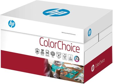 HP Druckerpapier, Farblaserpapier Colorchoice CHP760 - 90 g, A3, 2000 Blatt (4x500...