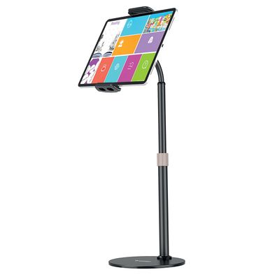 Wozinsky Ständer für Tablet und Telefon auf dem Schreibtisch Schwarz (WTHBK4)