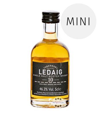 Tobermory Ledaig 10 Jahre Whisky (46,3 % Vol., 0,05 Liter) (46,3 % Vol., hide)