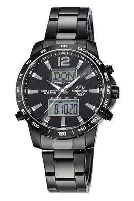 Exklusiv-angebot: MasterTime Herren-Funkuhr Specialist World Timer - MTGS-10713-42M