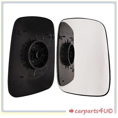 Spiegelglas mit Platte für VW T4 1990-2003 RECHTS KONVEX
