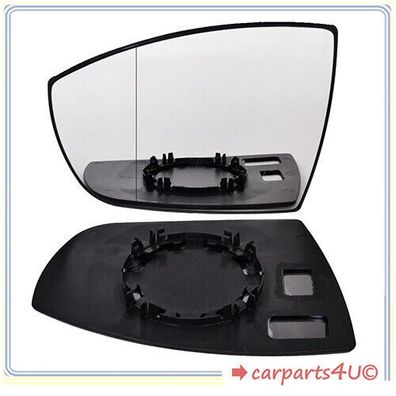 Spiegelglas mit Platte für FORD KUGA I 2008-2013 links Asphärisch
