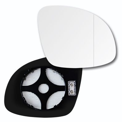 Spiegelglas mit Platte für SEAT Alhambra 2010-2019 Rechts Beheizbar Asphärisch