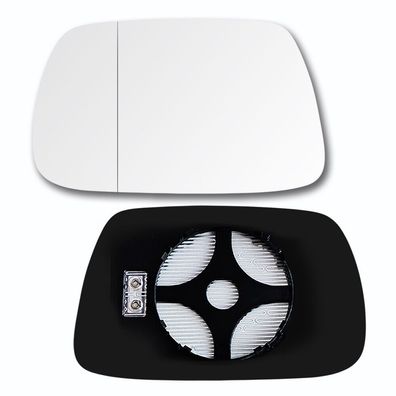 Spiegelglas mit Platte für JEEP GRAND Cherokee III 06/2005-2009 Links Beheizbar