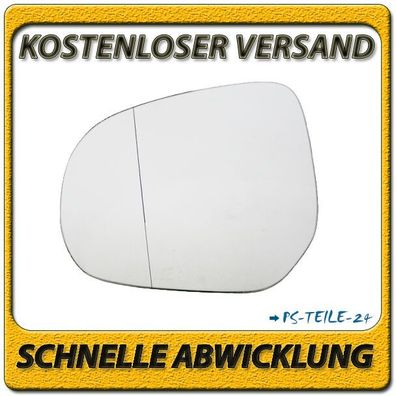 Spiegelglas zum Kleben für SUZUKI SPLASH ab 2008 links asphärisch