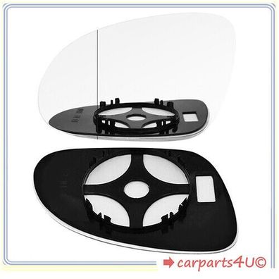 Spiegelglas mit Platte für SEAT Alhambra 2004-2010 Links Asphärisch