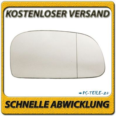 Spiegelglas zum Kleben für Mitsubishi SPACE STAR 1998-2004 rechts asphärisch