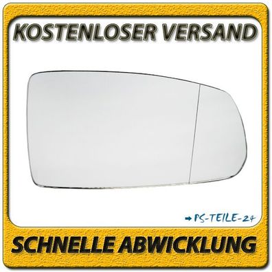 Spiegelglas zum Kleben für KIA RIO II 2005-05/2011 rechts asphärisch