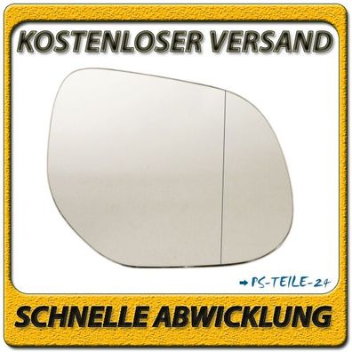 Spiegelglas zum Kleben für Citroen C4 Aircross ab 2012 rechts asphärisch