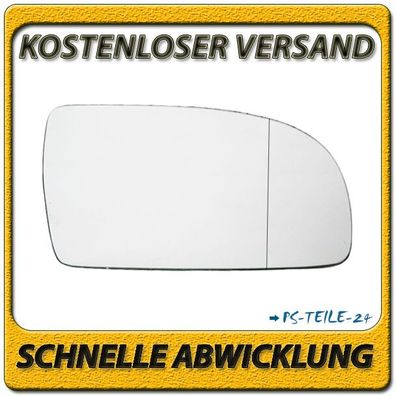 Spiegelglas zum Kleben für KIA CARENS II 2002-2006 rechts asphärisch