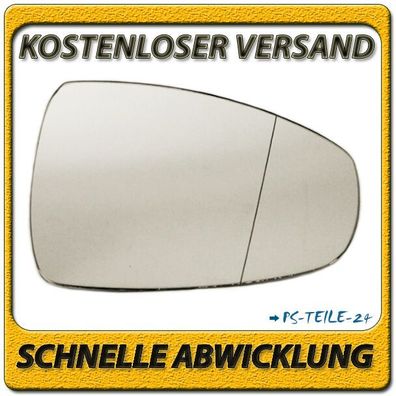 Spiegelglas zum Kleben für AUDI A1 ab 2010 rechts asphärisch