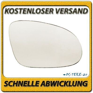 Spiegelglas zum Kleben für VW GOLF V 2003-2008 rechts konvex