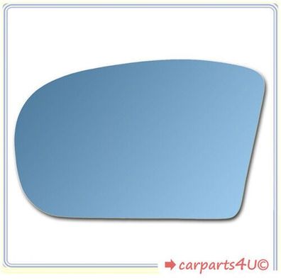 Spiegelglas ZUM KLEBEN FÜR Mercedes E-Klasse W211 2002-2006 LINKS KONVEX BLAU
