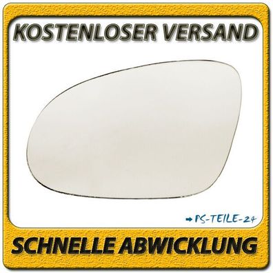 Spiegelglas zum Kleben für VW GOLF V 2003-2008 links konvex