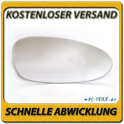 Spiegelglas zum Kleben für Porsche Boxster 2004-2009 rechts sphärisch