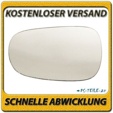 Spiegelglas zum Kleben für Renault MODUS 2004-2008 links konvex