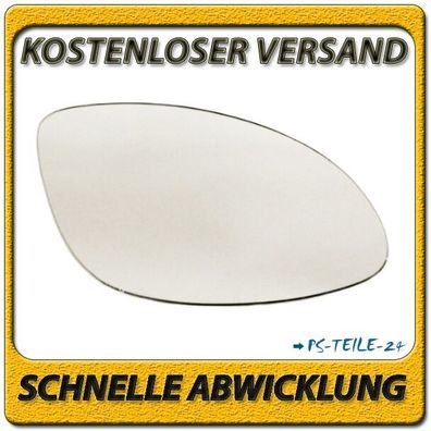 Spiegelglas zum Kleben für OPEL VECTRA B 1995-1998 rechts konvex