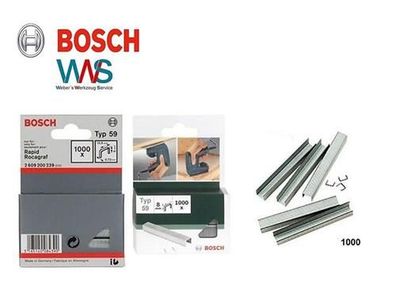 Bosch Tacker Klammern Typ 59 10,6 mm breit / Länge und Menge frei wählbar